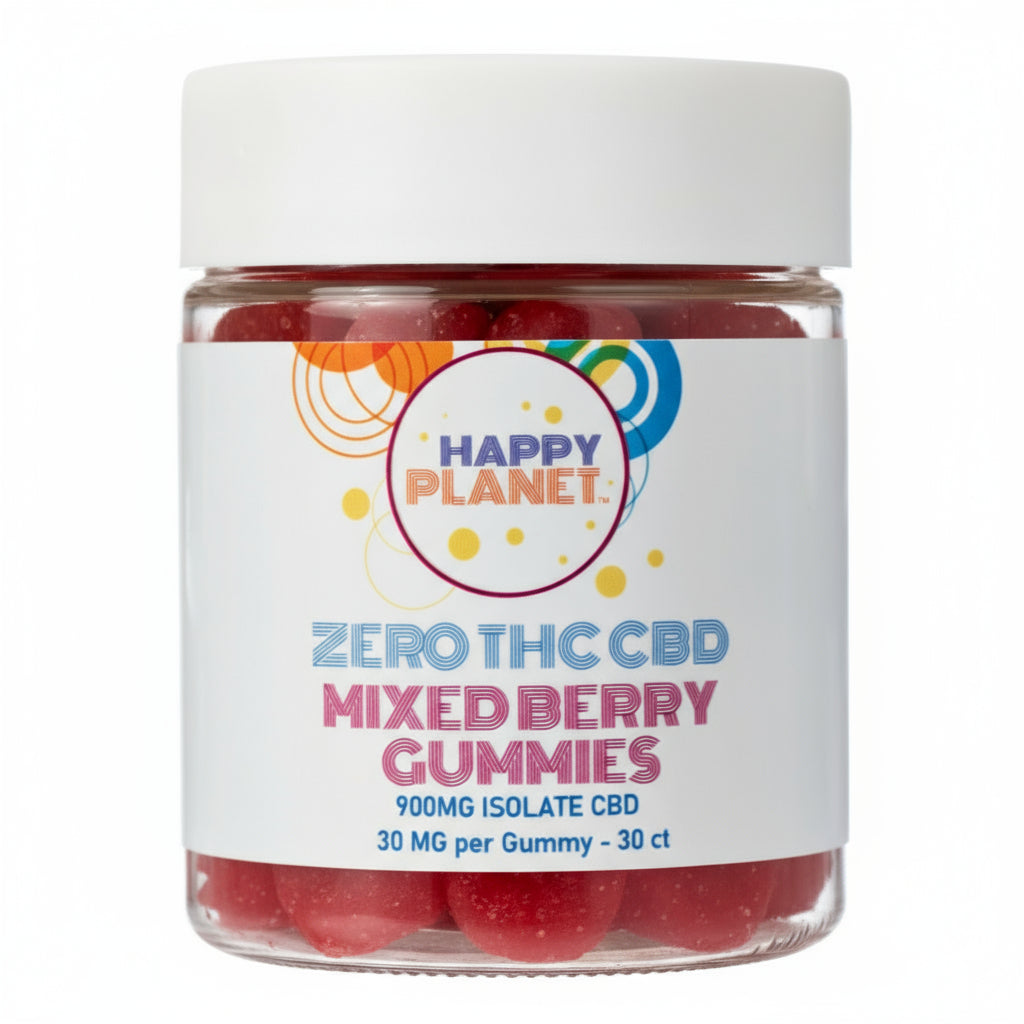 Happy Planet CBD Isolate ZERO THC Gummies