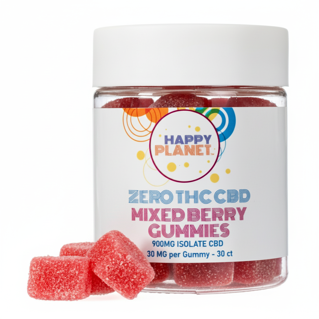 Happy Planet CBD Isolate ZERO THC Gummies