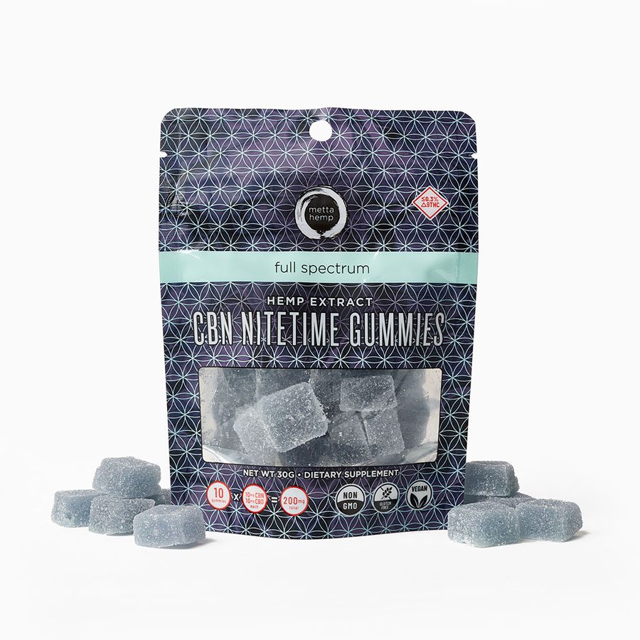 Metta Full-Spectrum CBN Gummies 10mg ea, 10ct