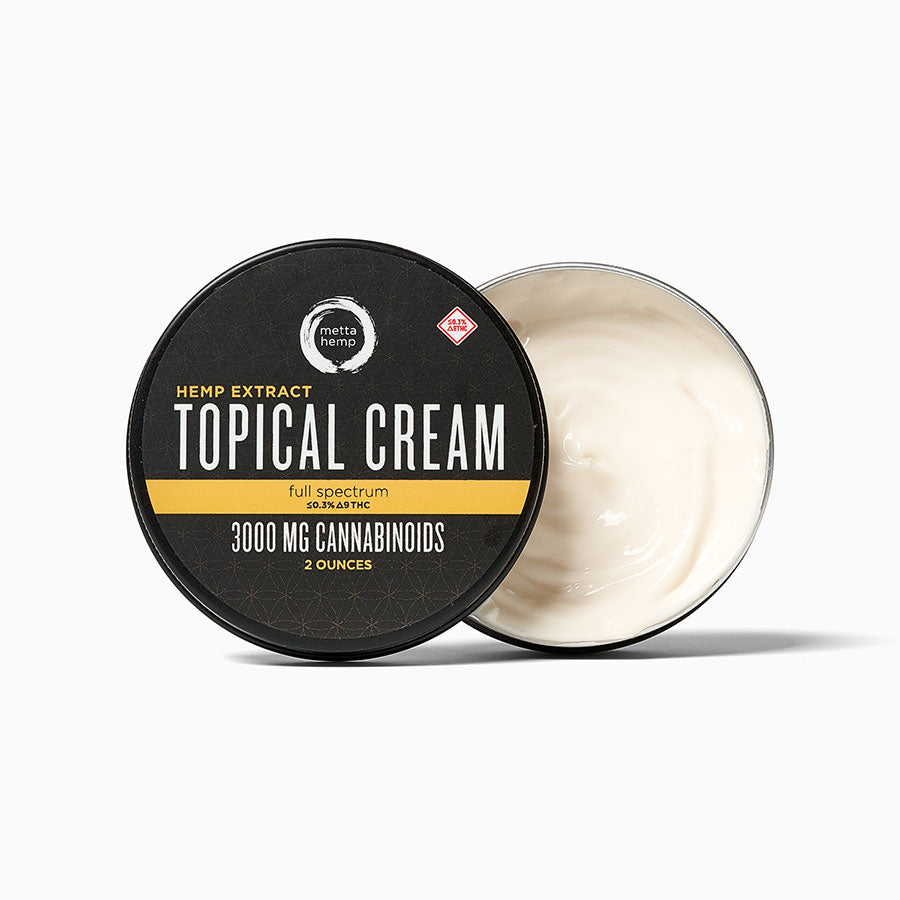 Metta Hemp Topical CBD Cream - Full Spectrum 3000mg