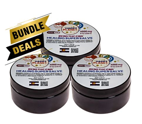 BUNDLE - Happy Planet CBD Super Salve x 3